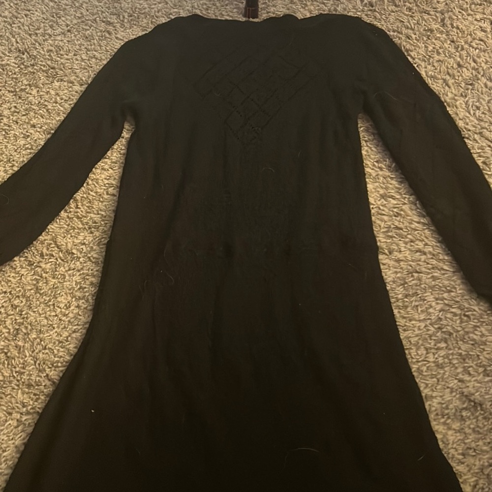 Vintage Hand knit black dress